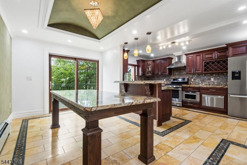 Patio and dining coffered