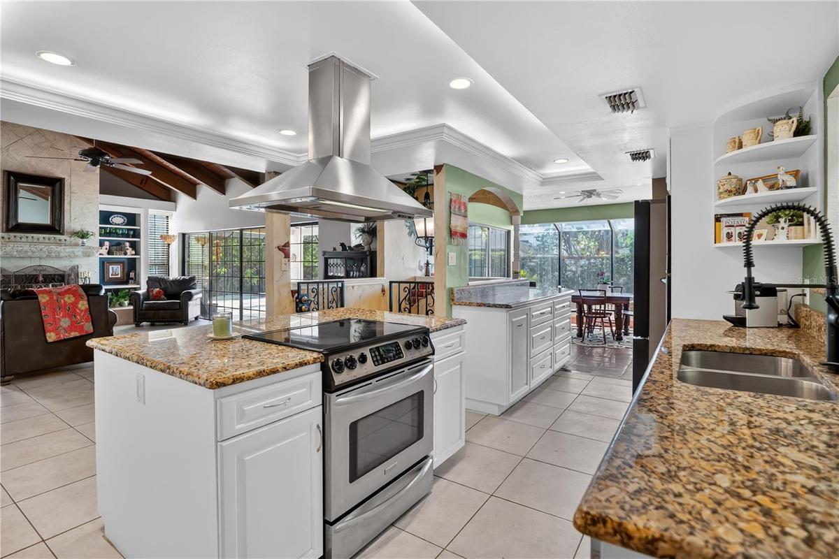 Showing one of two convection ovens in the kitchen.