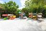 Beachside canoe/kayak storage raacks.