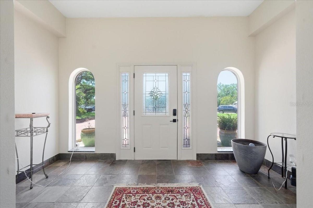 Light and bright front entryway