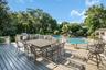 OVerlooking the pool.