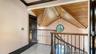 Architectural details with vaulted wood ceiling