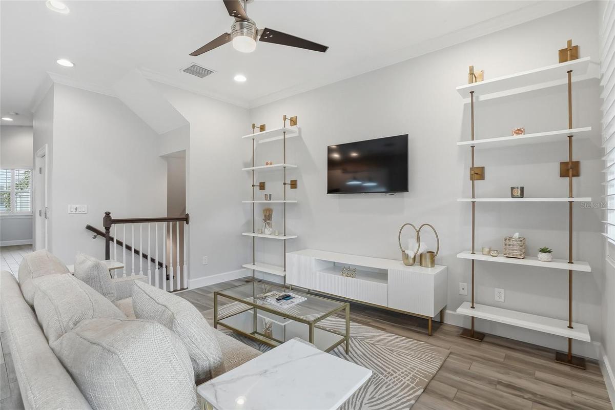 Another view of the living area.  Plenty of room for a super large TV