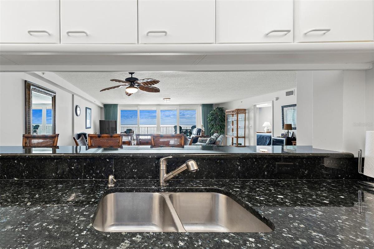 Sleek Dark Pearl Granite Countertops