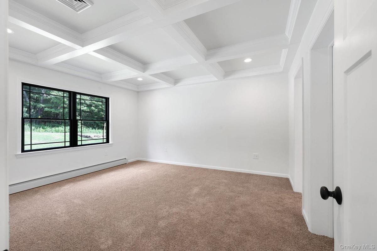 Coffered ceilings in the primary
