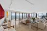 Living room with incredible East Bay Views