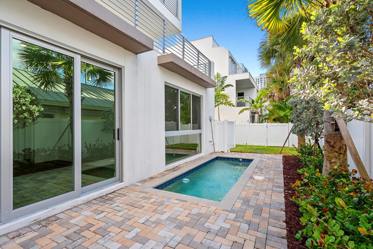Enjoy relaxing days lounging by your private pool.