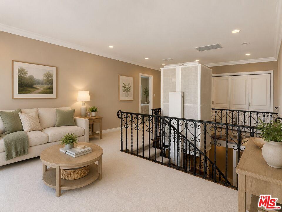 virtually staged upstairs land