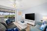 Living room just steps from the pool