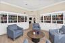 Clubhouse library and sitting room