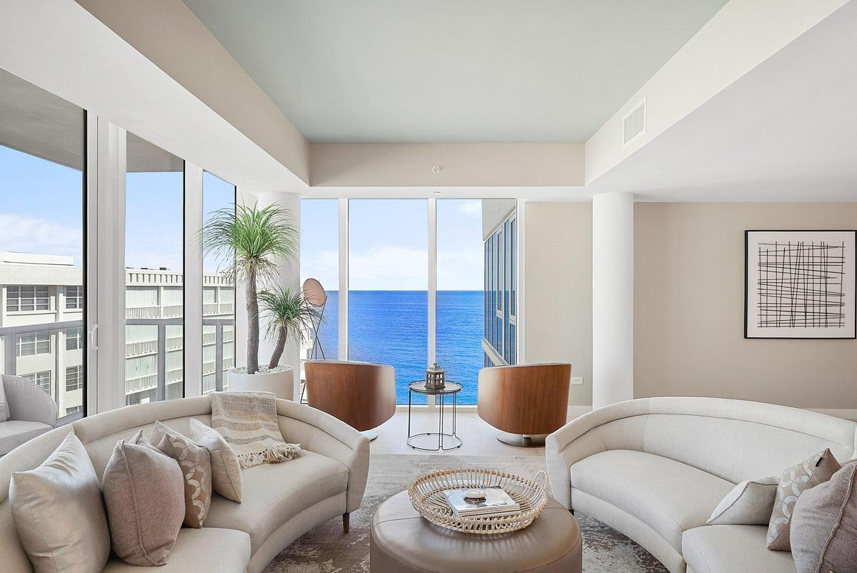 Living Room with Ocean Views