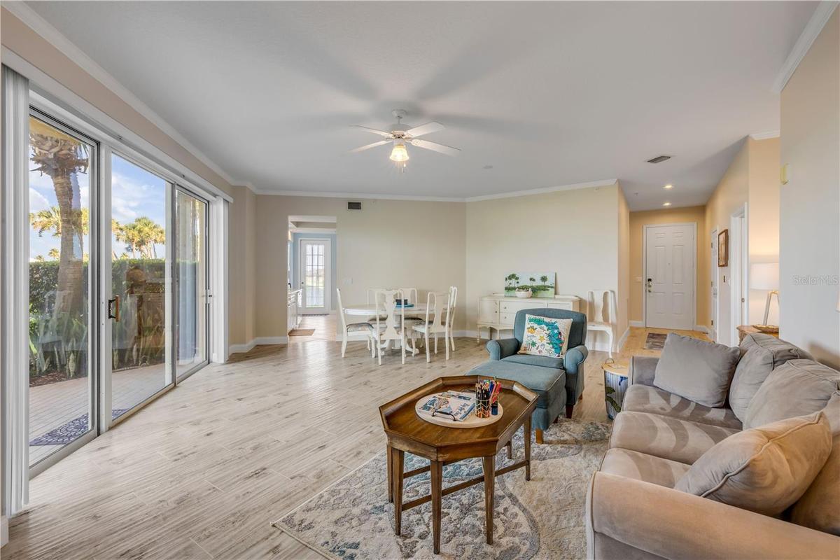 Walk out to your oversized patio