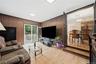 Sunken Den with Sliding Door to Deck