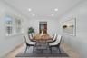 virtually staged dining room