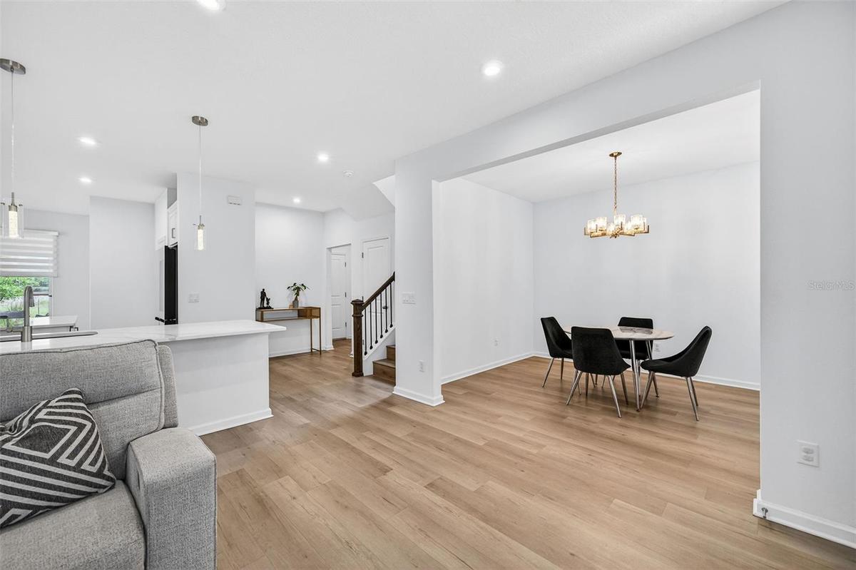 Open plan living with flex room