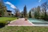 60' infinity pool and spa with brick pavers