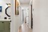 "A" Hall bath & hallway toward Guest Room