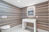basement level half bath