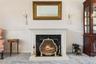 virtually staged fire in fireplace
