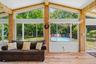 Wall of glass to admire your private back yard.