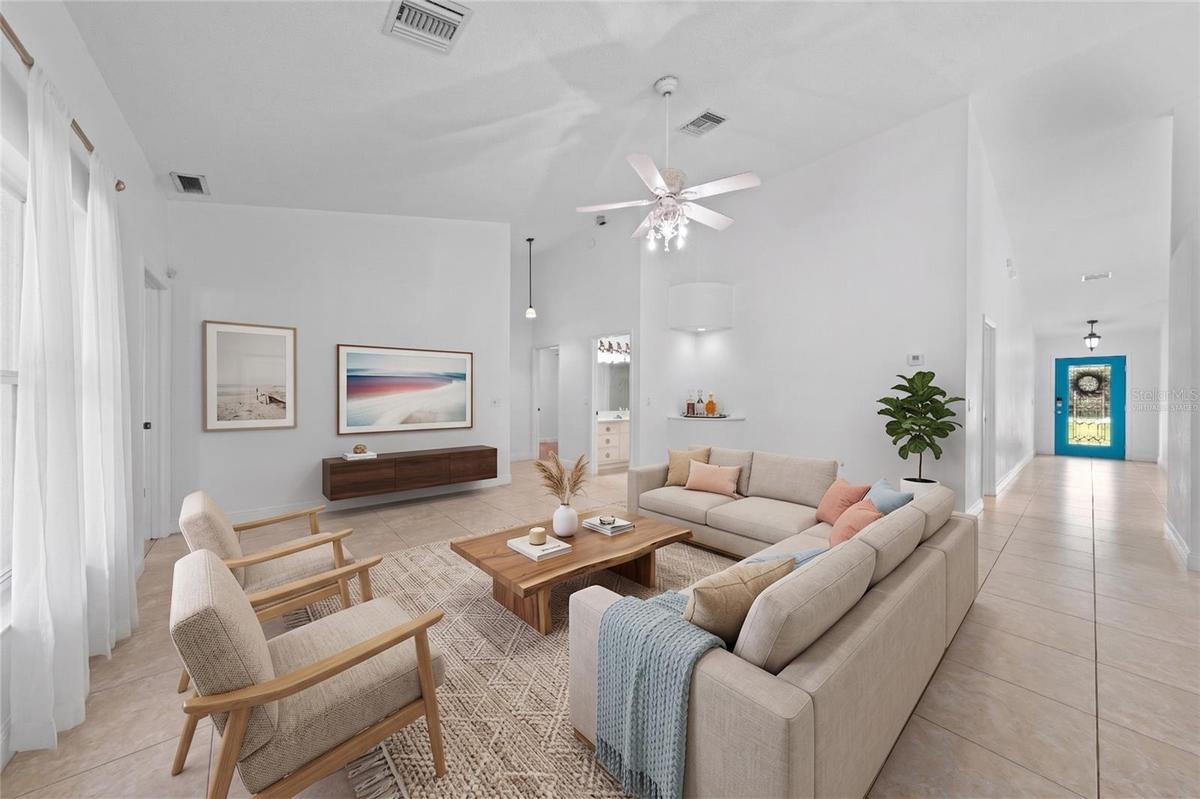Living Room, Virtually staged