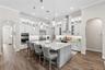 High ceiling and quality craftmanship throughout this upgraded kitchen.