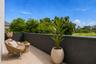 Virtually staged-Front home balcony