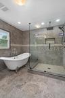 primary shower and tub