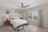 Virtually staged 3rd Bedroom or office.