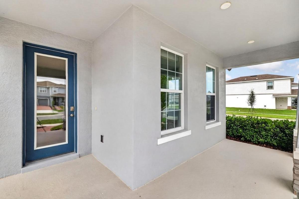 Covered front porch