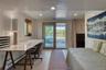 Garden level office/den, sliders to back deck