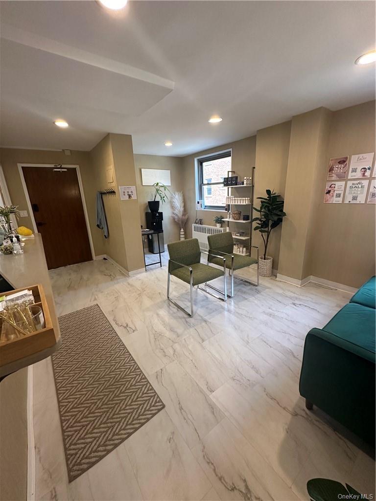 Living room with radiator