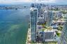 Aerial view of Biscayne Beach on the bay in Edgewater