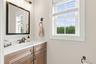 Updated half bathroom in the backhall.