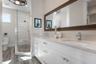 Primary ensuite bath with walkin shower