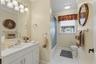 THIS IS THE GUEST BATHROOM THAT IS IN THE HALLWAY BETWEEN THE 2 BEDROOMS