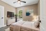 Virtually staged 2nd Bedroom