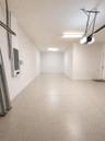 Tandem garage virtually removed items.