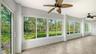Sundrenched lanai includes hurricane impact sliders with a nice private view of the lagoon.