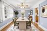 Digitally staged dining area
