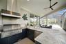 Freshly renovated outdoor kitchen