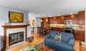 With double sided fireplace