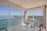 Balcony with water view
