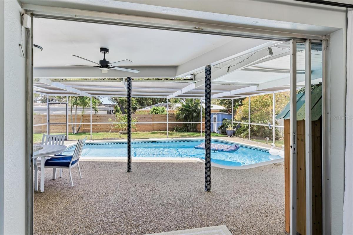 Doors open all the way to allow seamless indoor/outdoor living