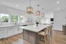 Love the wall of glass above the sink.