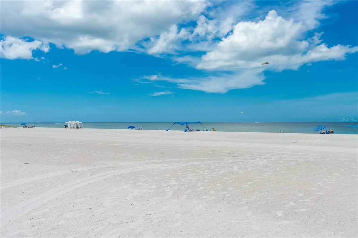 THE PRISTINE BEACH OF TREASURE ISLAND THE WIDEST AND BRIGHTEST
