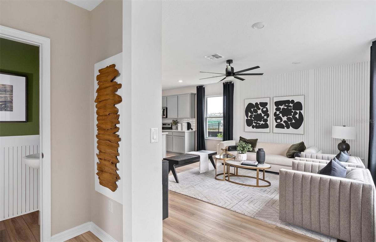 Model Home Design Only. Pictures and furnishings are for illustrative purposes only. Elevations, colors and options may vary. Furniture is for model h
