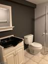 Basement bath with shower