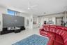 120” state-of-the-art projection TV that rises from the floor and a Sonos surround sound system.