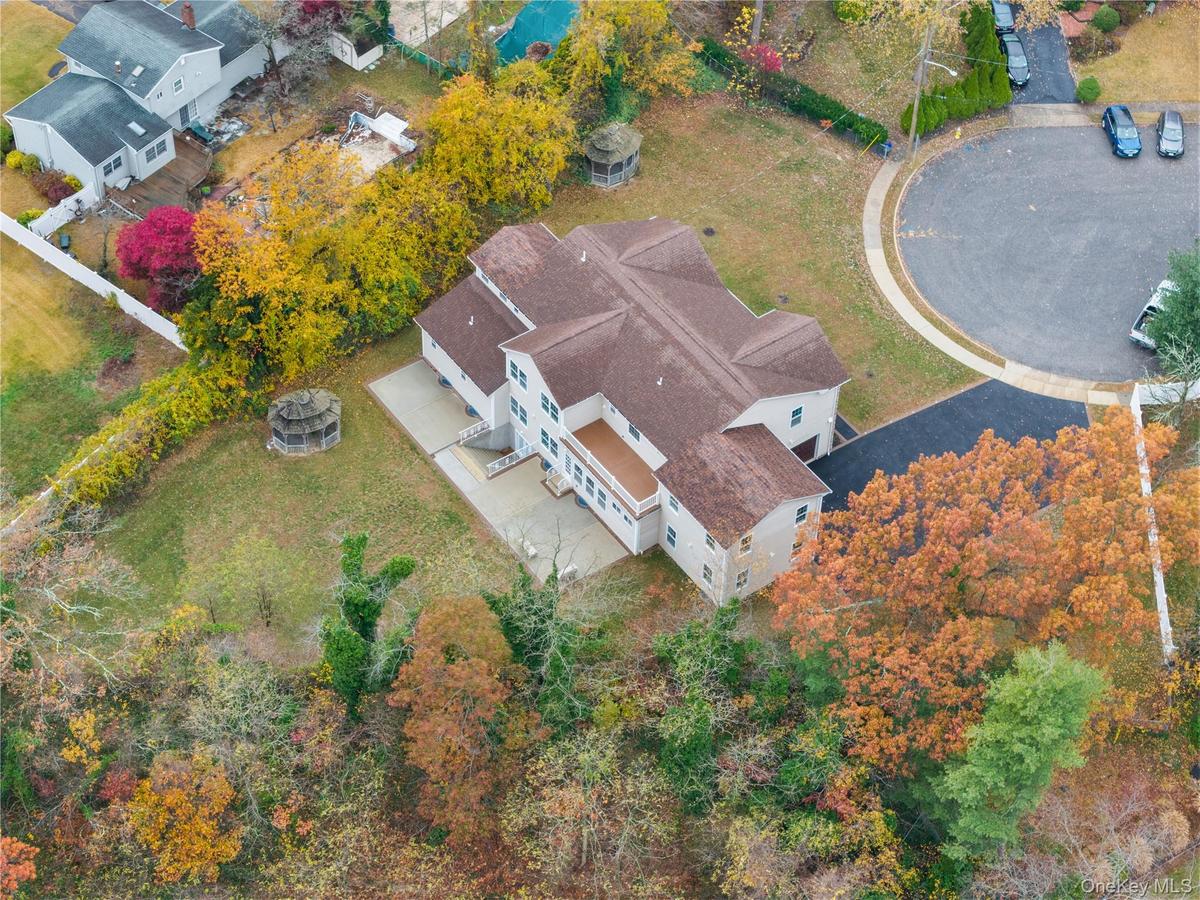 View from above of property